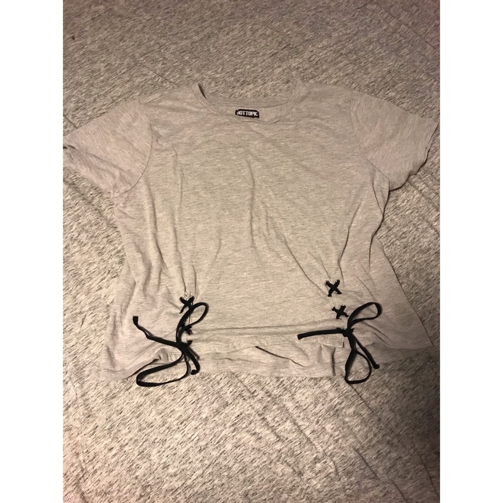 🌙💀GREY CROP TOP (2XL)💀🌙